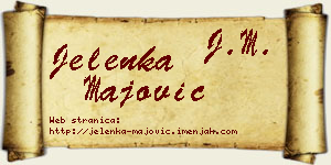 Jelenka Majović vizit kartica